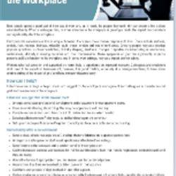 Bereavement in the Workplace Information Sheet (x10)
